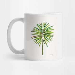 fan palm green Mug